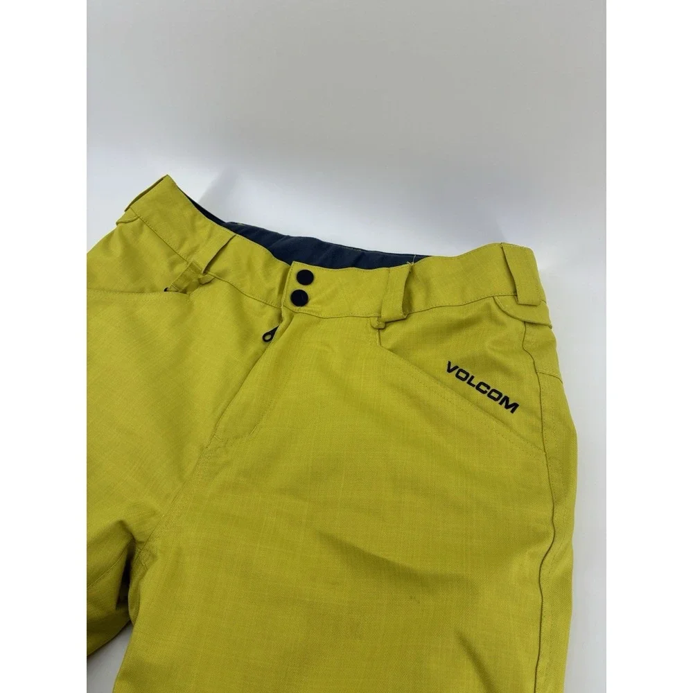 Volcom Nova Ins Highlighter Yellow Snowboard Pants Youth XL Insulated Ski Modern